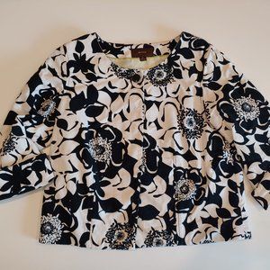 Merona | Cropped One Button Fully Lined Jacket | M